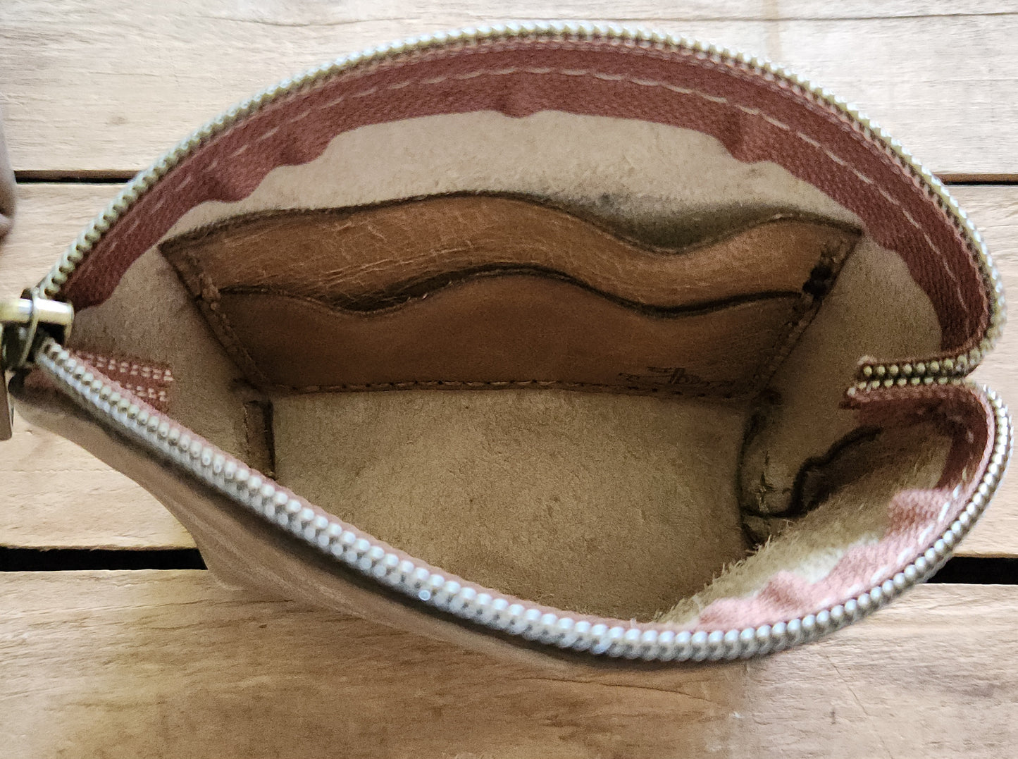 Zipper pouch with card holder