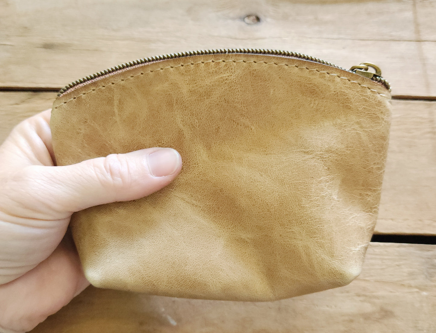 Zipper pouch with card holder