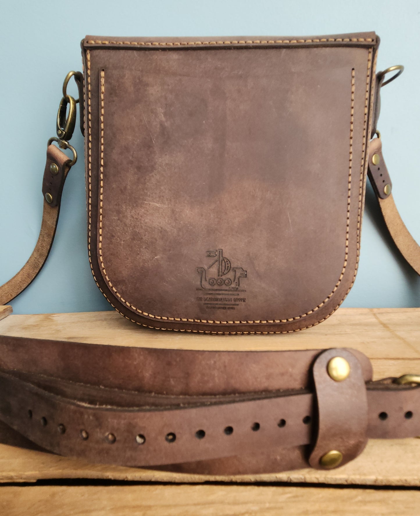 Mini Saddle Bag (knocks sepia)