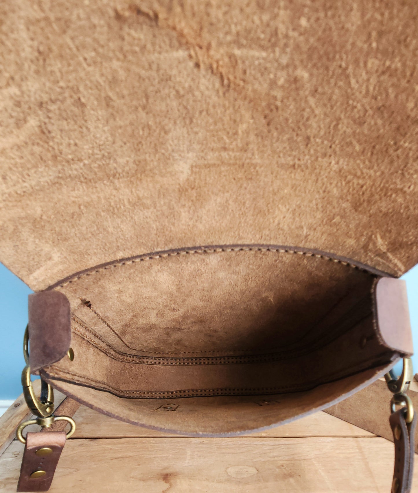 Mini Saddle Bag (knocks sepia)