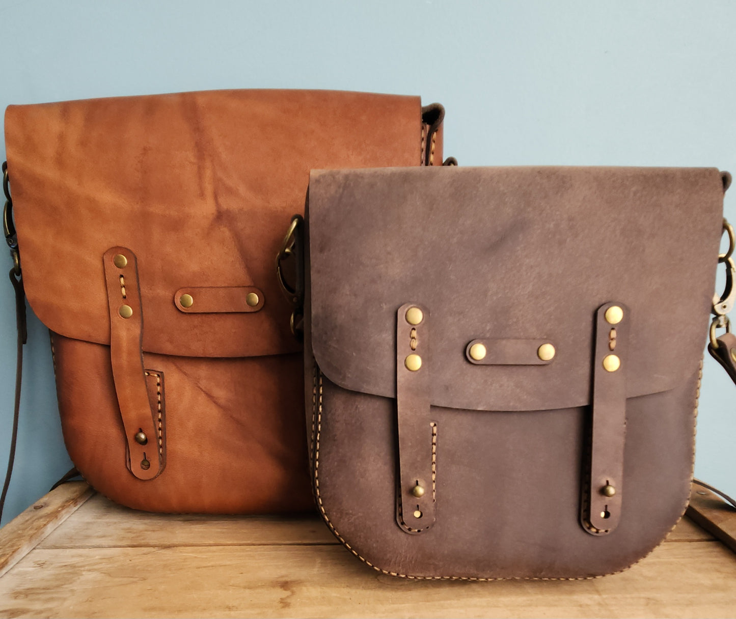 Mini Saddle Bag (knocks sepia)
