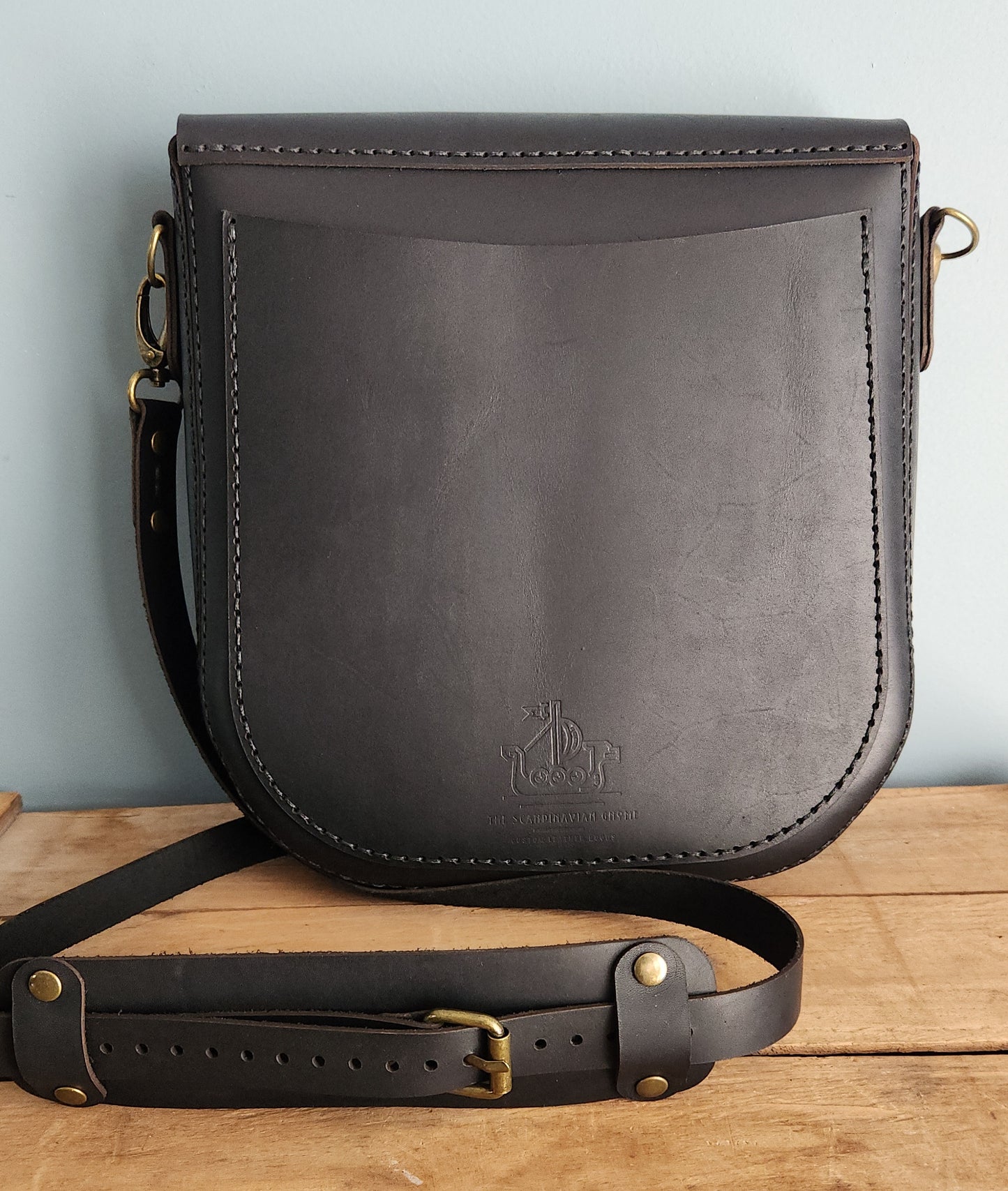 Black saddle bag