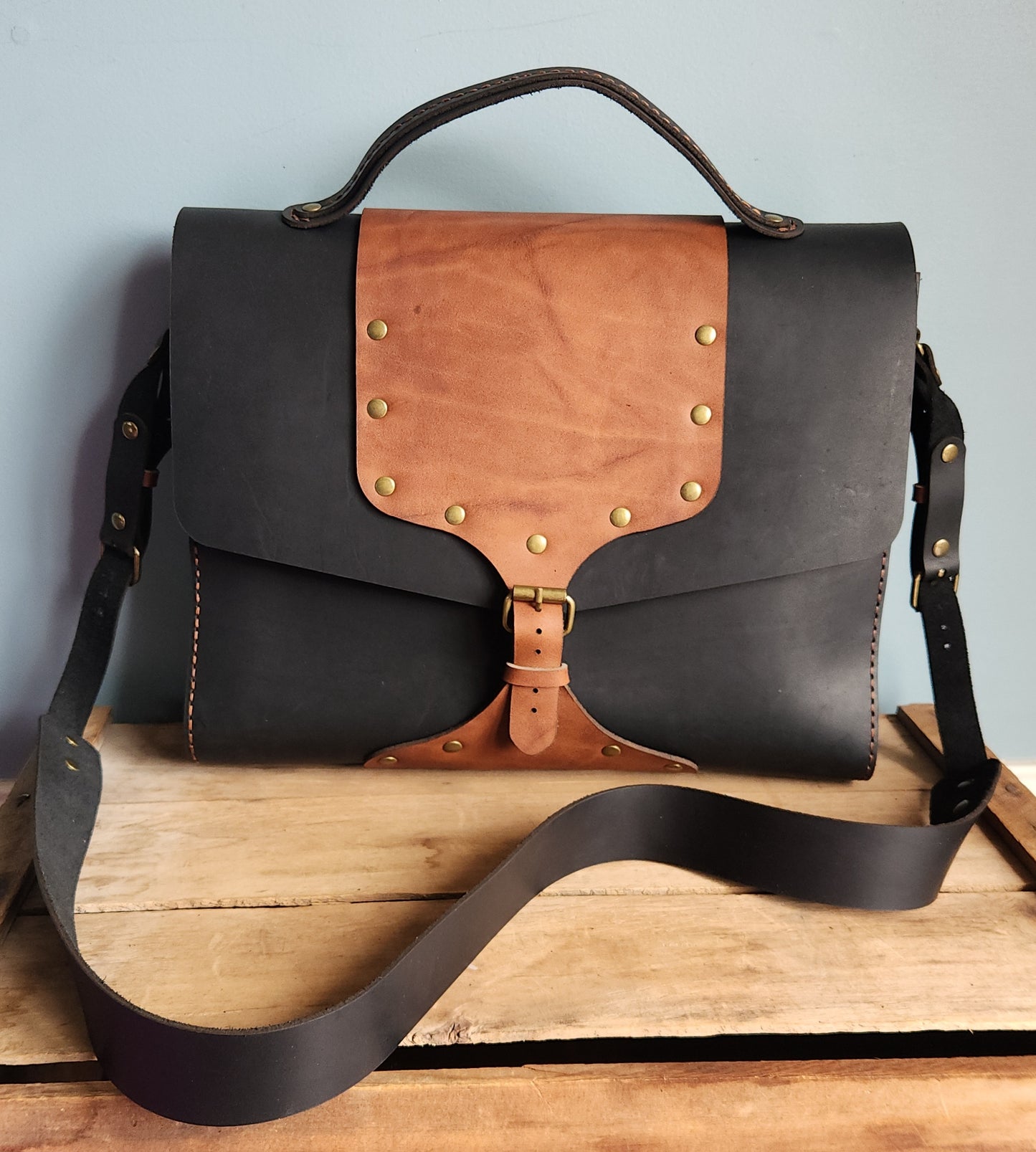 Messenger bag 2 tone
