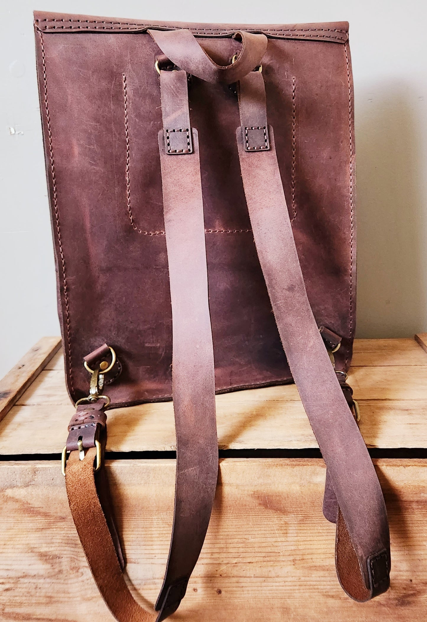 Rustic backpack