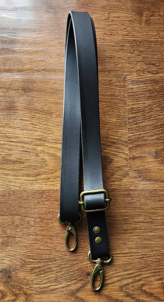 Flat black strap