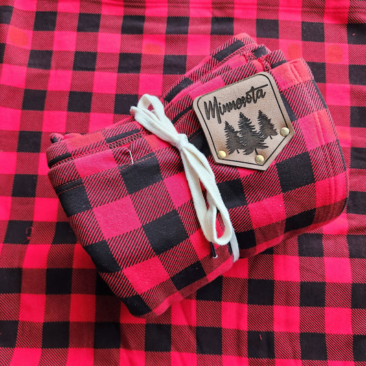 Buffalo plaid MN blanket