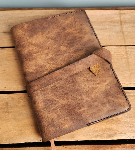 Rocky road leather sketch journal