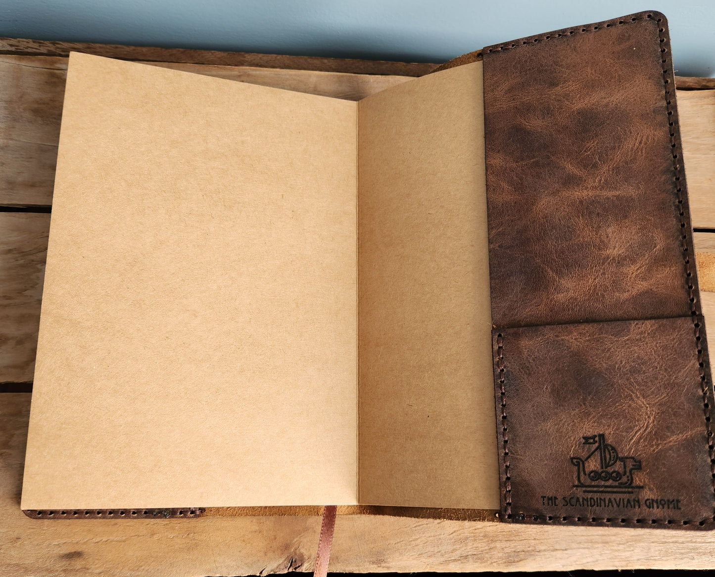 Rocky road leather sketch journal