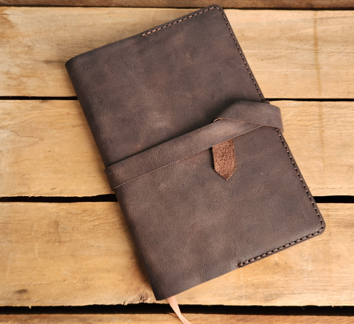 Espresso leather sketch journal