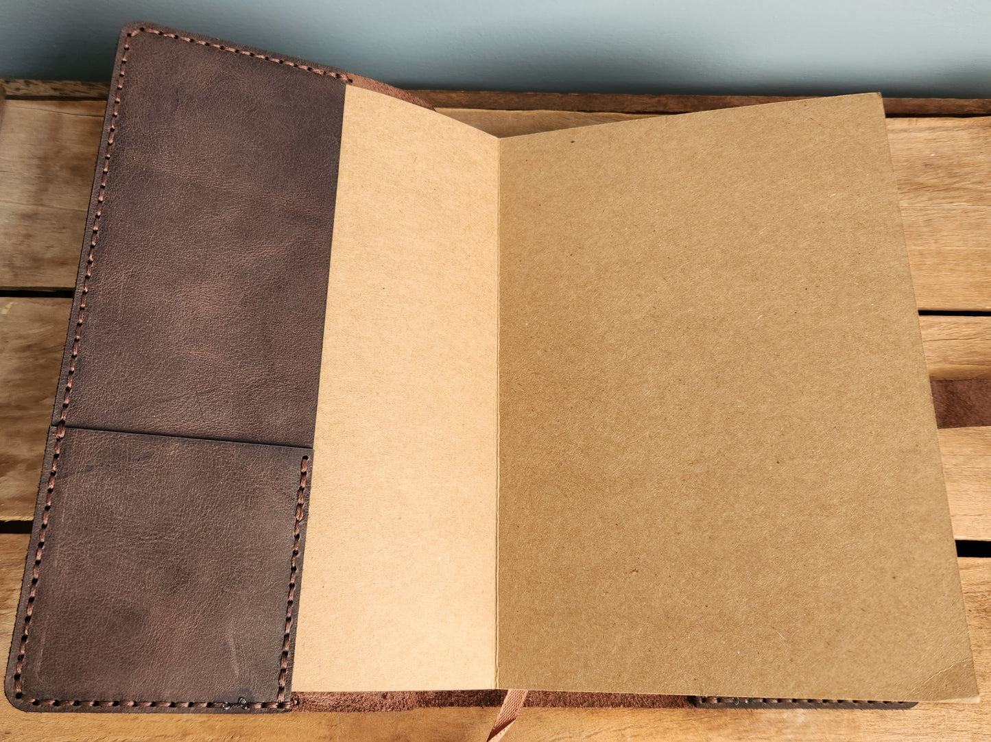 Espresso leather sketch journal