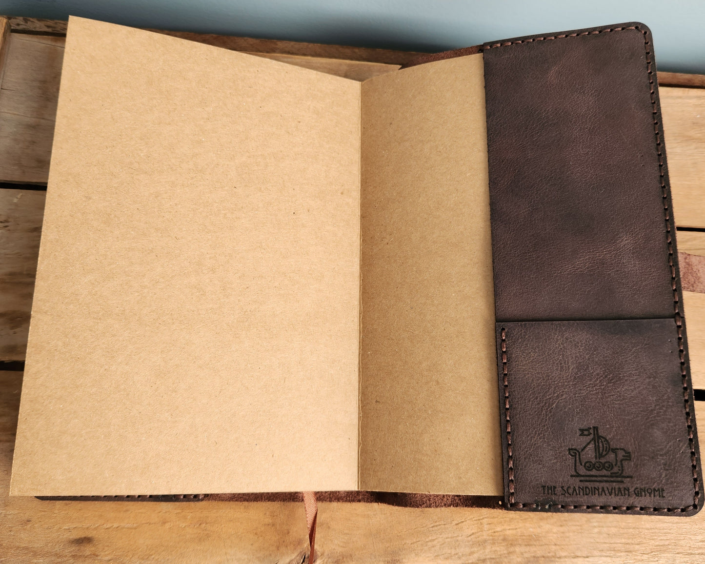 Espresso leather sketch journal