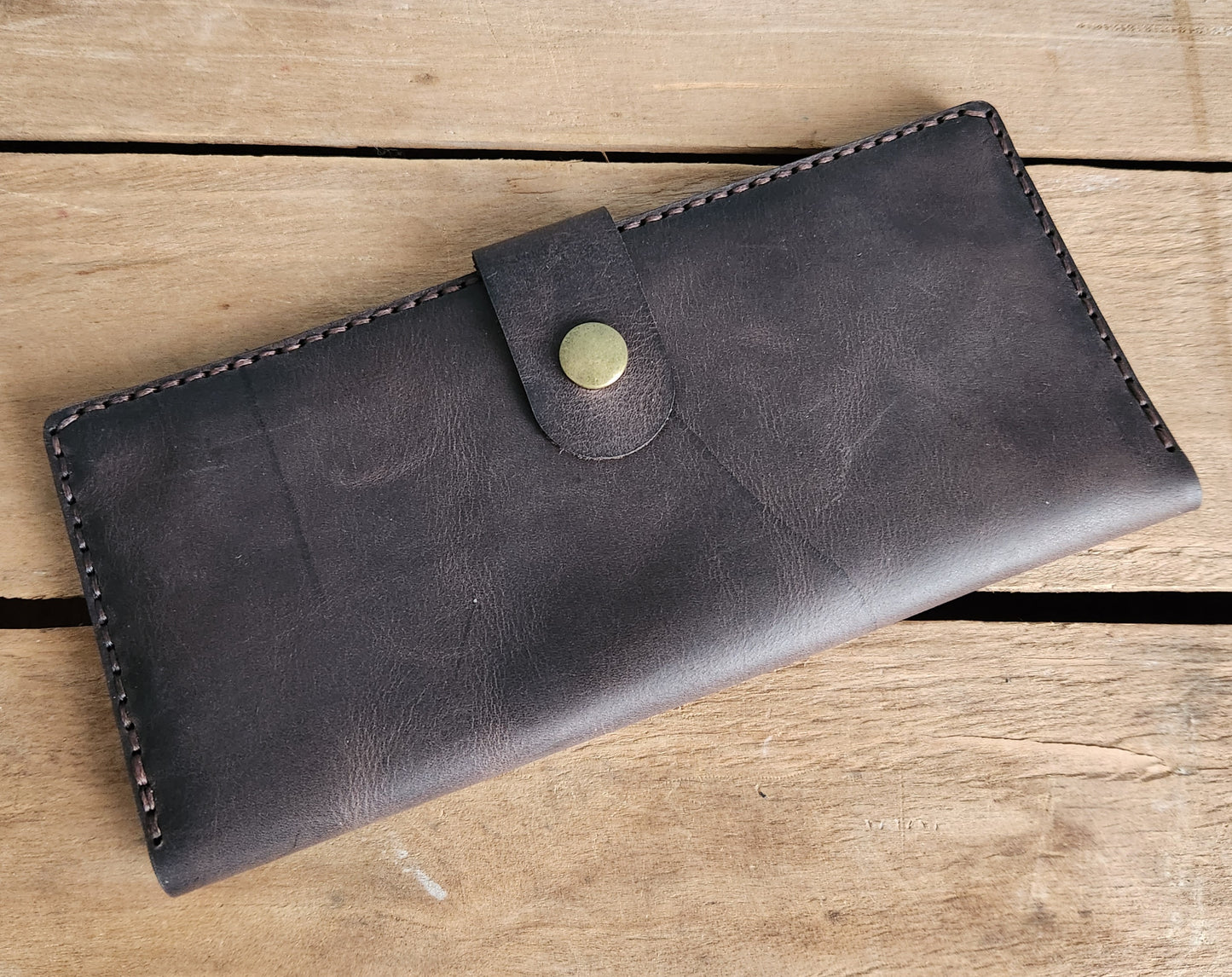 Espresso long wallet