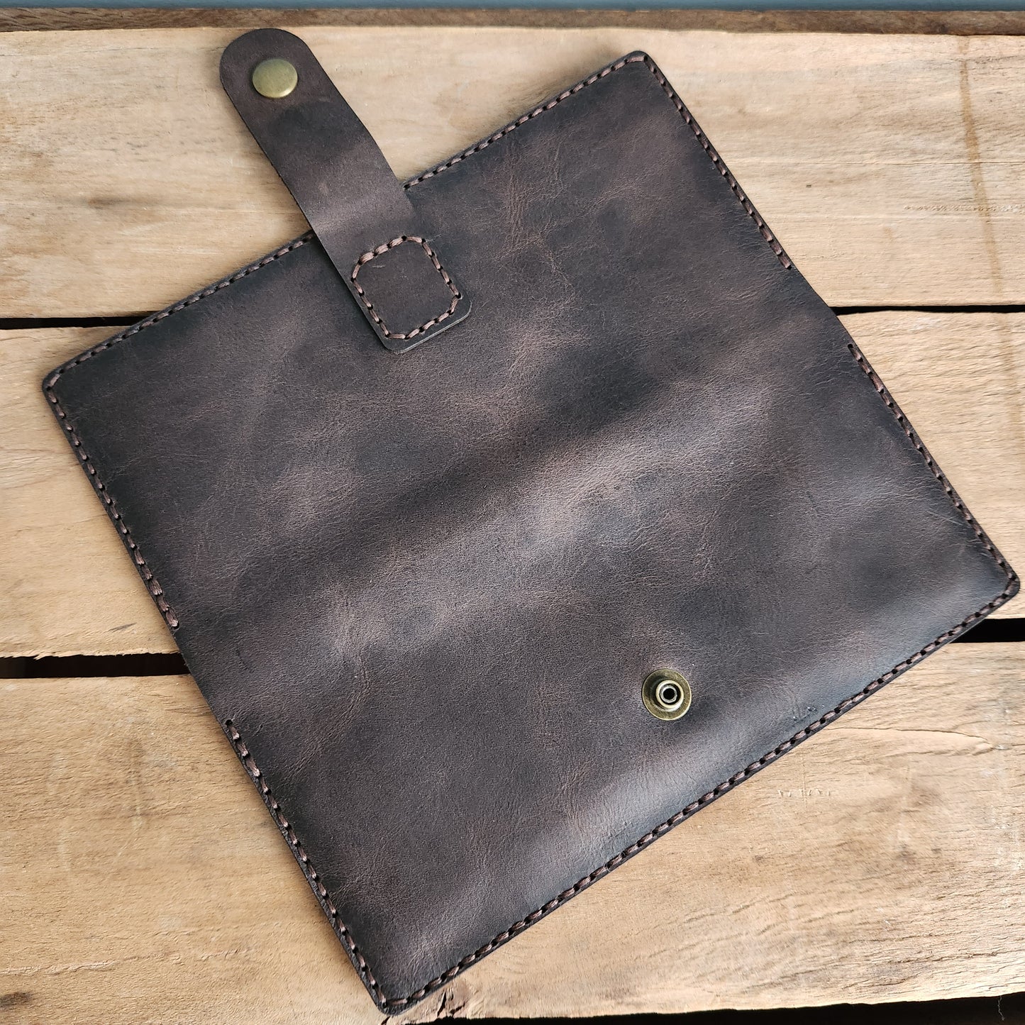 Espresso long wallet