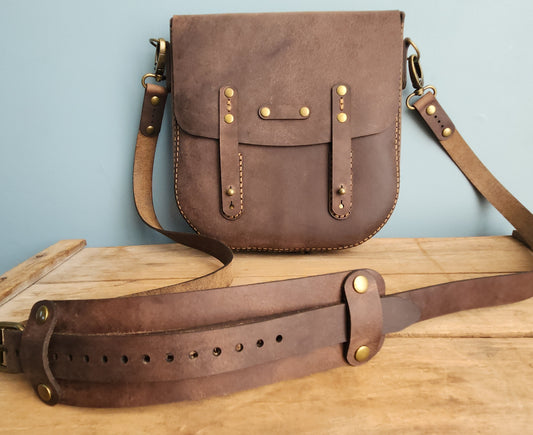 Mini Saddle Bag (knocks sepia)
